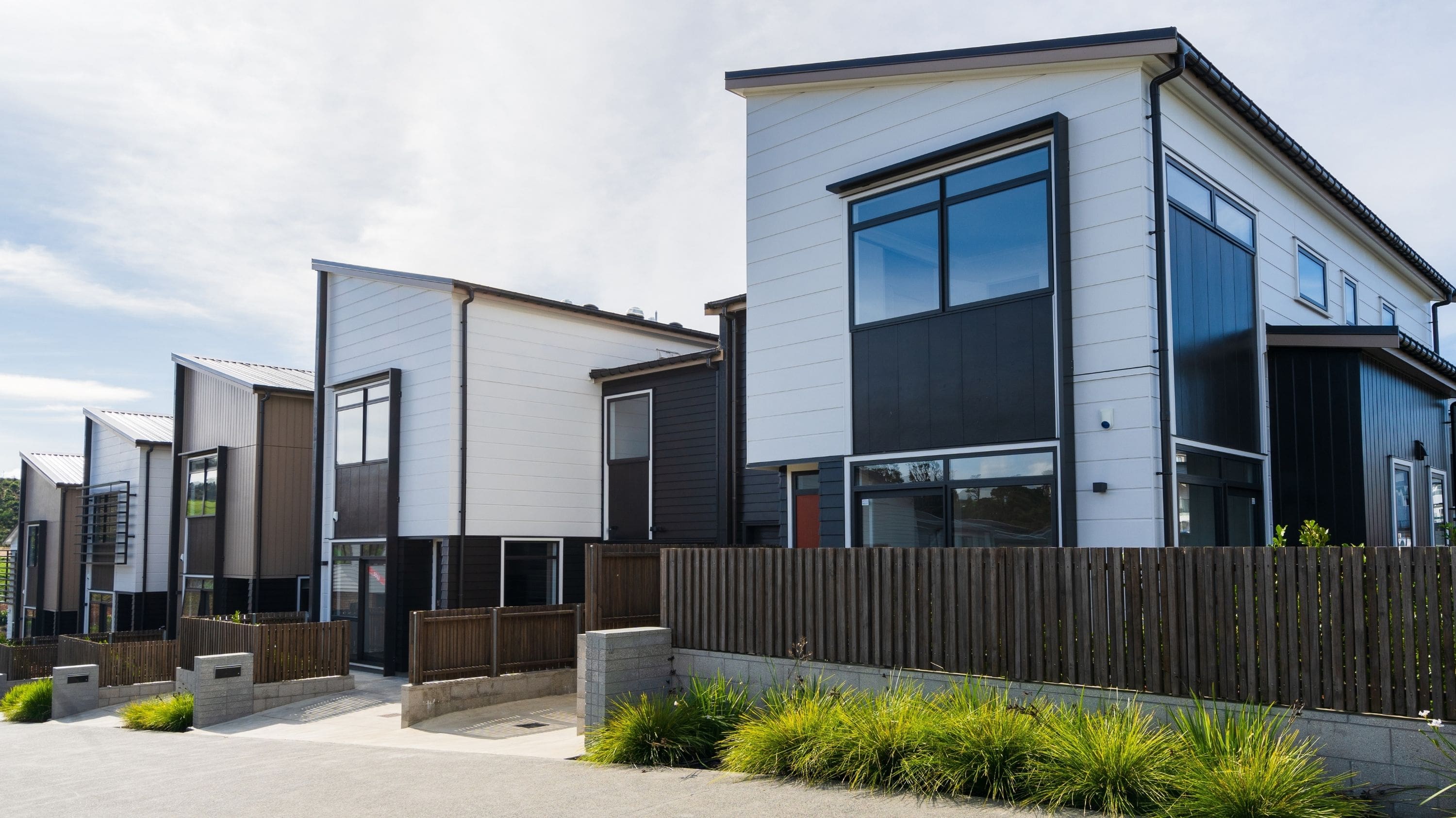 Beautiful luxury villa at twilight