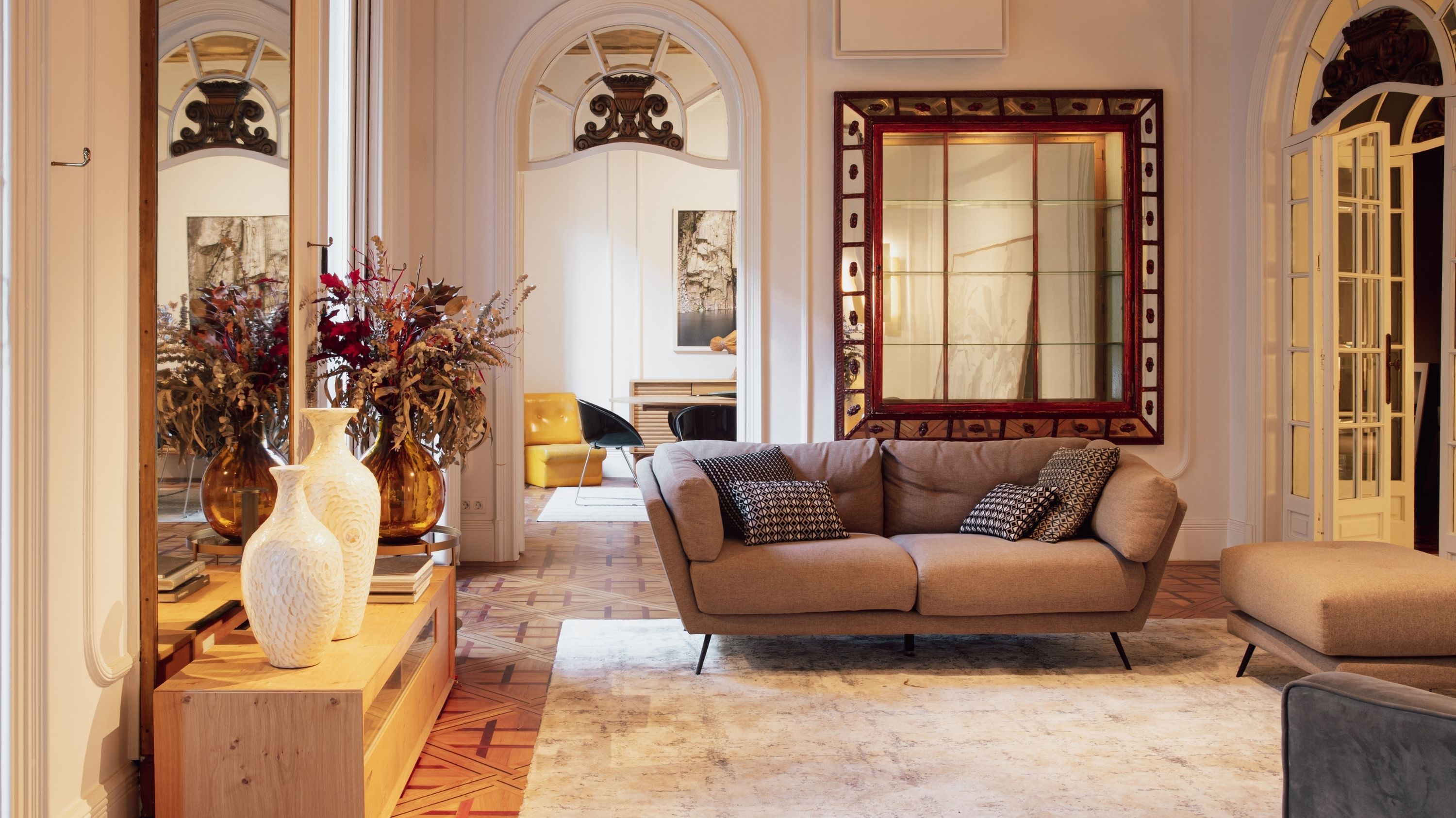 Stylish living room detail